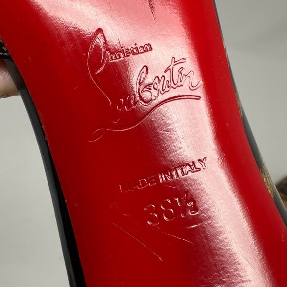 Christian Louboutin Iriza Patent Leopard Heels - Picture 15 of 15